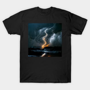 Stormy Night at Sea T-Shirt